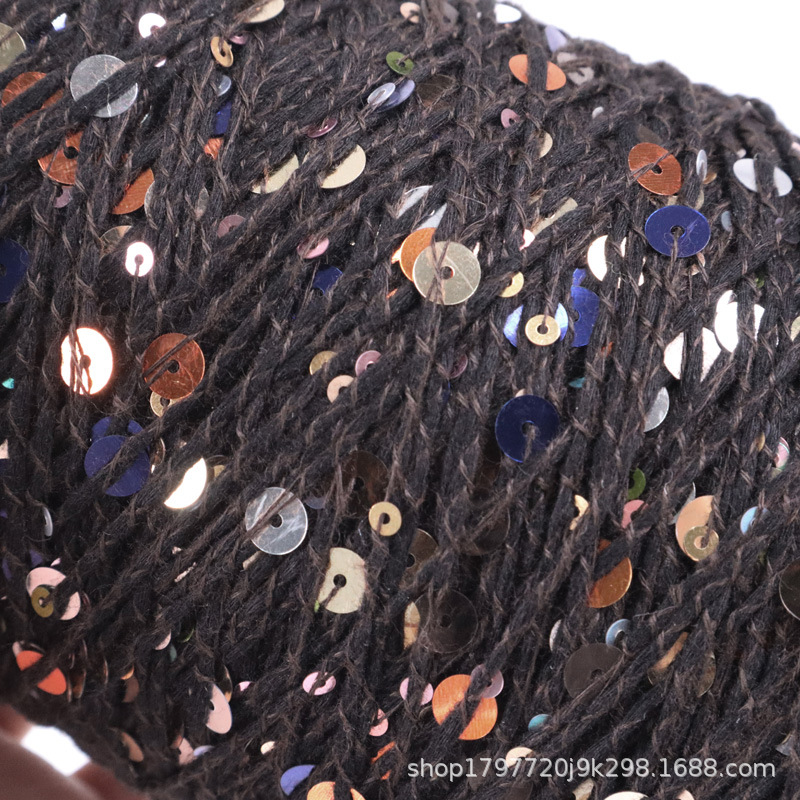 Picture of [Siyue] xiaoxiangfeng hand-knitted wool ball colorful beads cotton thread size sequined wool 500g wholesale
