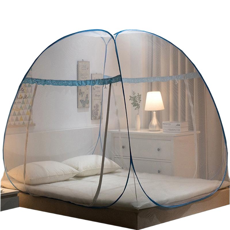 New product yurt mosquito net installation-free household dustproof cross-border dormitory upper and lower bunks foldable outdoor factory hair A