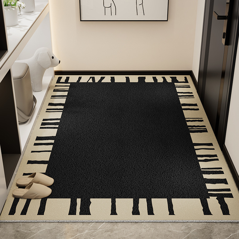 Picture of Light Luxury High-end Door Floor Mat Dirt-resistant Wear-resistant Anti-slip Mat Household Tailable Mud Scraping Silk Ring Floor Mat