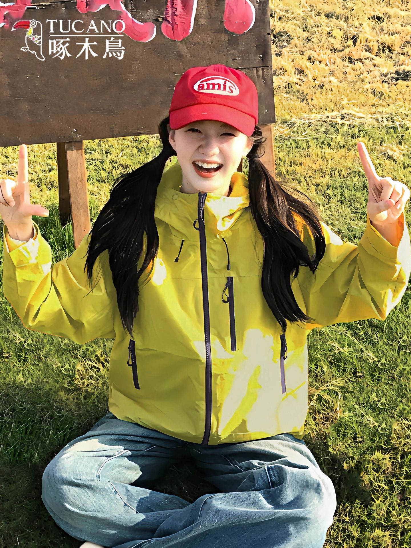 Woodpecker hardshell jacket women's 2025 new autumn small outdoor windproof and waterproof 3-in-1 mountaineering jacket