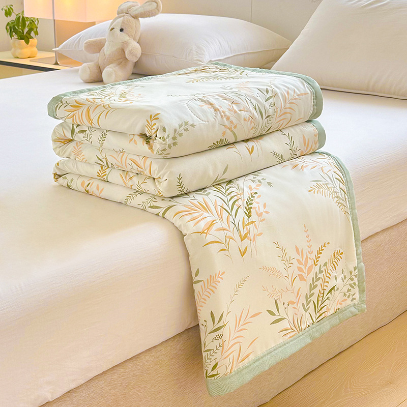 Picture of 2025 New Non-pure Cotton Summer Cool Quilt Pure Cotton Cotton Air-conditioning Quilt Summer Quilt Summer Thin Quilt Core Machine Washable