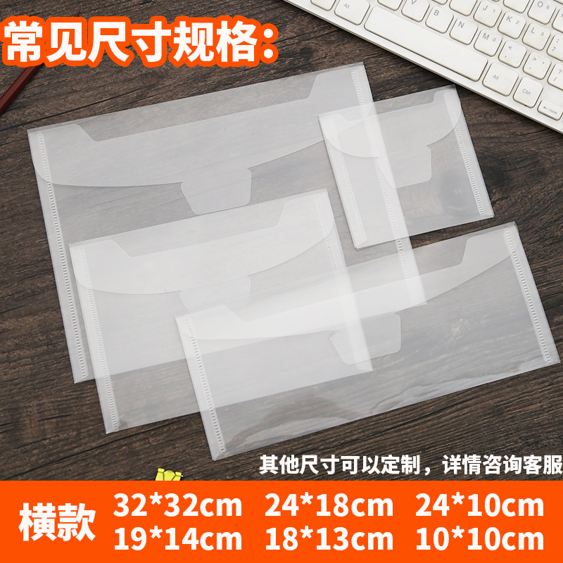 Picture of Changhe wholesale a5 transparent buckle document bag invoice thickened horizontal a6 clip paper storage abrasive vertical knife mold