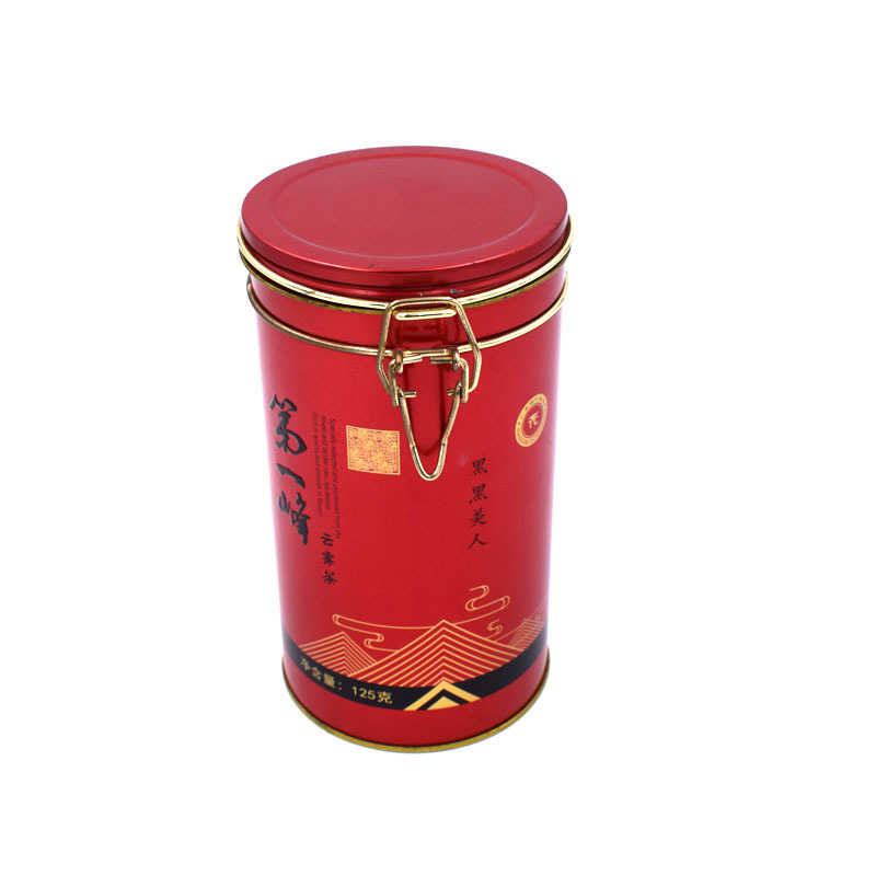 Iron Buckle Tinplate Tea Can Aluminum Foil Film Sealed Iron Can Sealed Moisture-Proof Tea Can