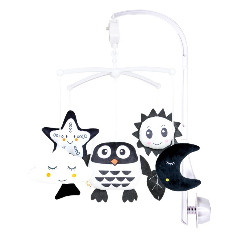 New Crib Bell Rattle Baby 0-1 Years Old Music Rotating Bedside Bell Baby Soothing Cloth Toy Manufacturer