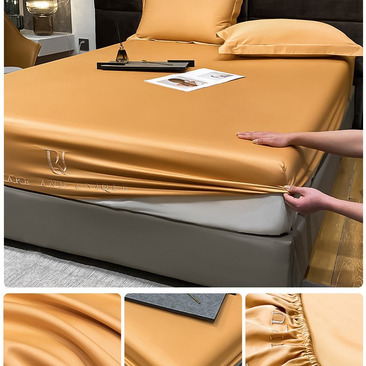 Picture of Class A 120 cotton 100 cotton bed hat single mattress dustproof protective cover all-inclusive bed sheet bedspread summer 4