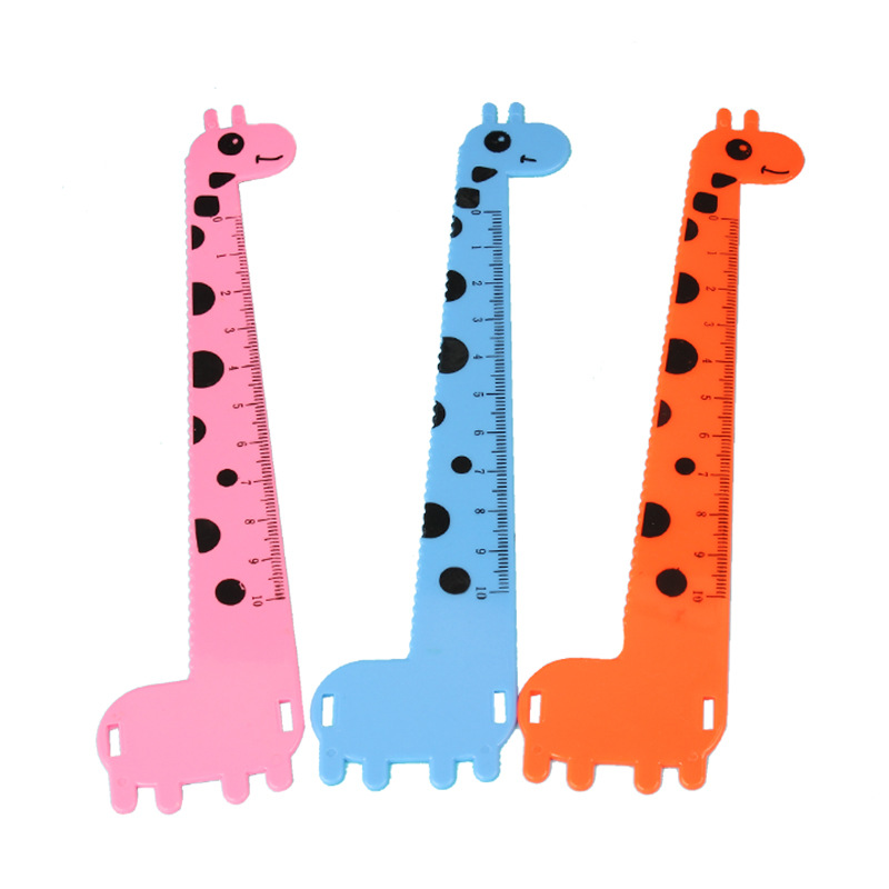 Picture of Cartoon giraffe 15cm ruler student school supplies South Korea creative stationery children's plastic ruler wholesale