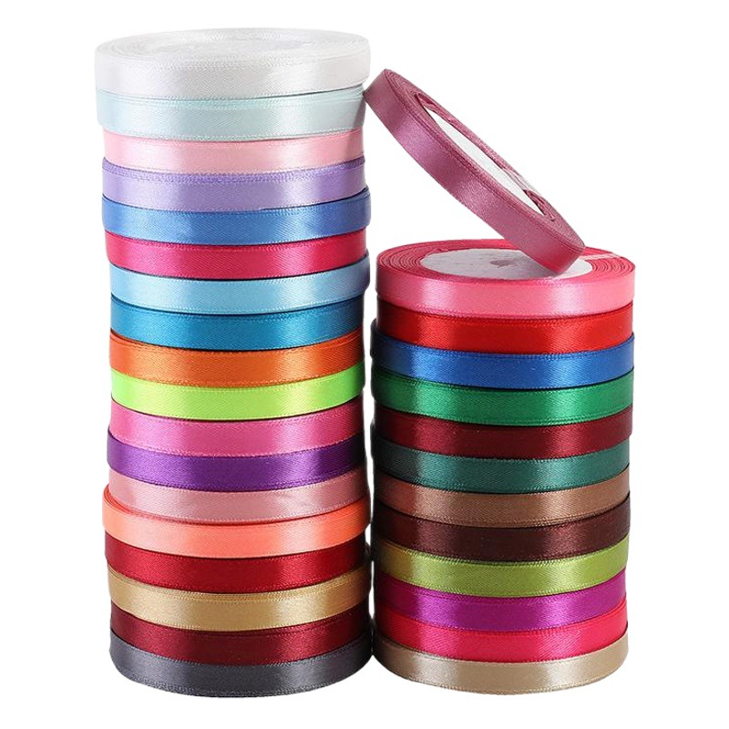 1cm Wide Polyester Ribbon Jacquard Ribbon Wedding Decoration DIY Handmade Ribbon Floral Baking Packaging Ribbon Wholesale