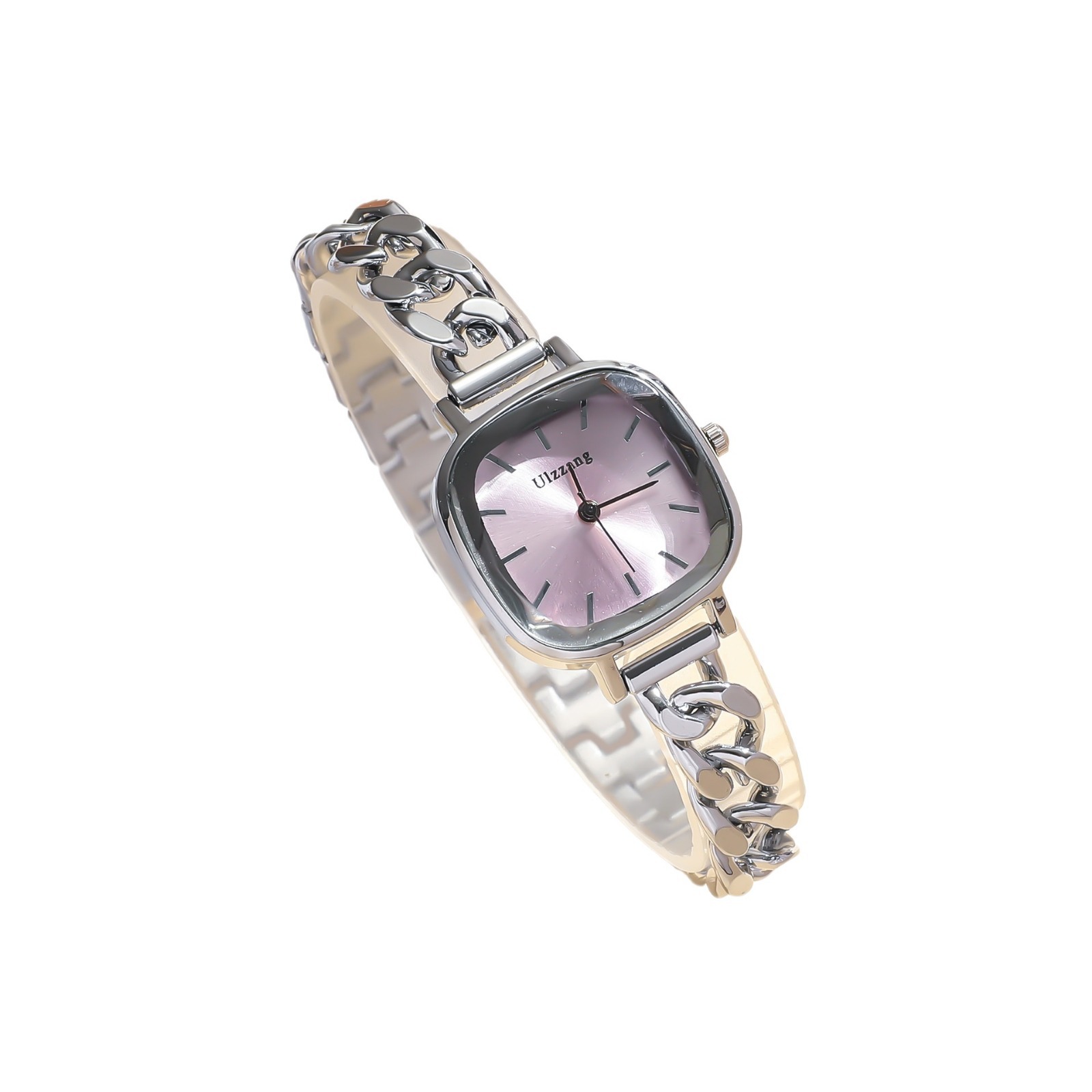 Picture of Women's Fresh Ins Style All-Match Purple Aurora Dial Square Bracelet Watch for Students