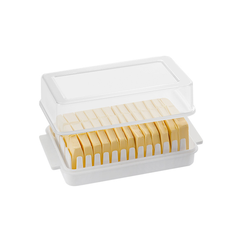 Picture of Butter Cutting Box Butter Tofu Cutting Cutter Refrigerator Fresh Storage Box with Lid Cheese Cheese Storage Box