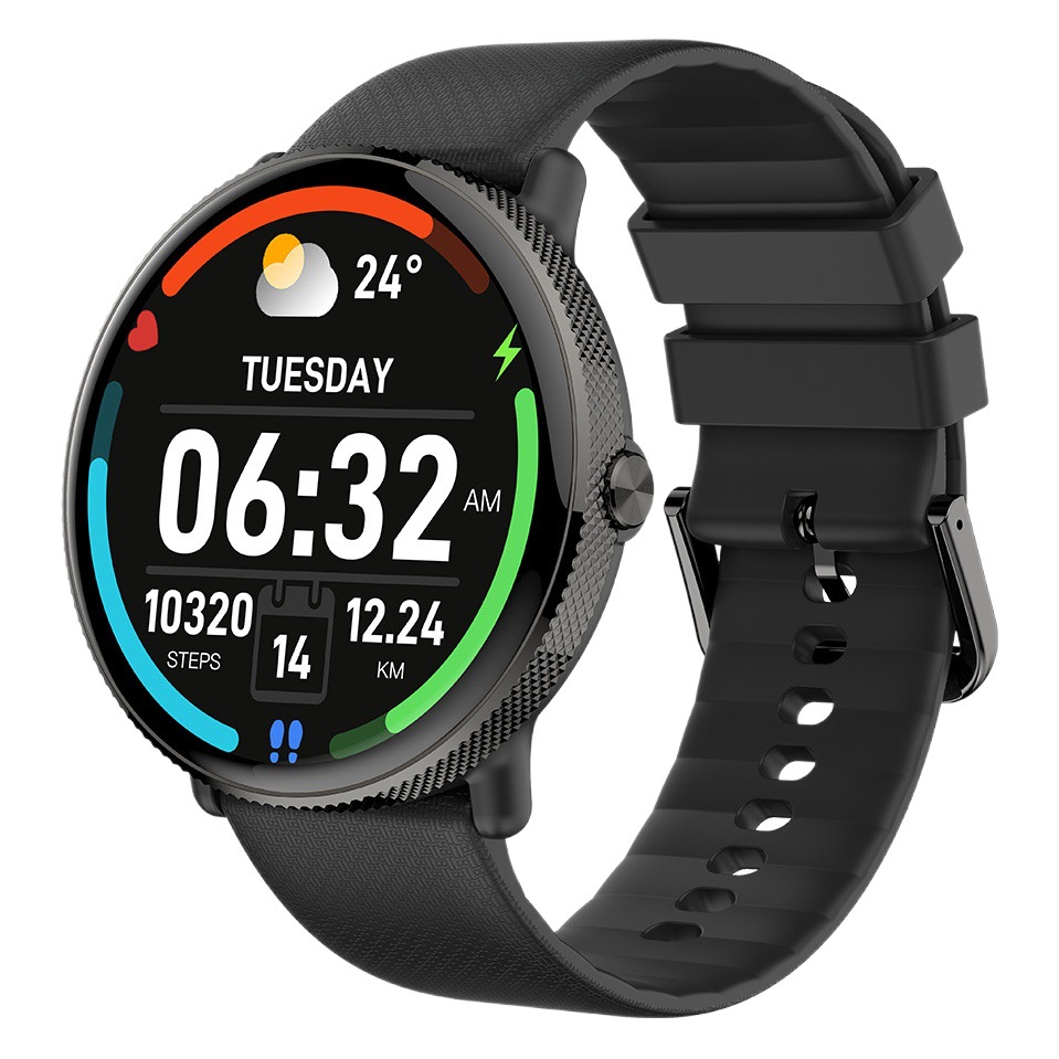 New S61 smart couple watch round screen Bluetooth call heart rate blood oxygen sleep monitoring message reminder Sports