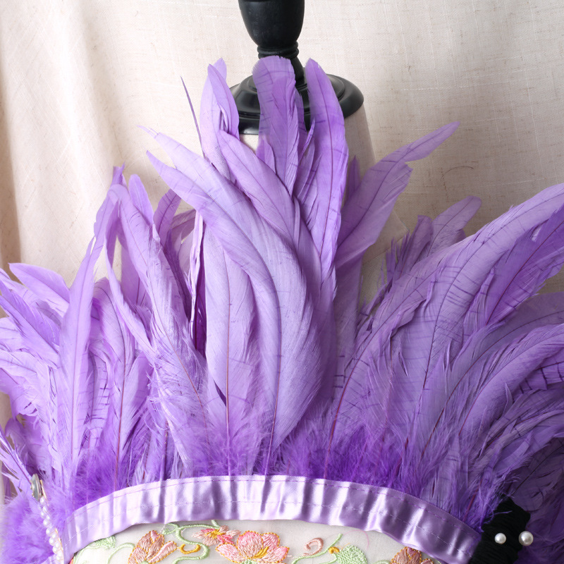 Picture of 2 m/bar cock tail cloth edge feather cloth strip performance clothing skirt cloth belt shawl feather decoration clothing accessories
