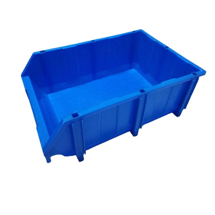 Oblique combined parts Box 600*400*220 vertical parts box plastic box blue oblique material box