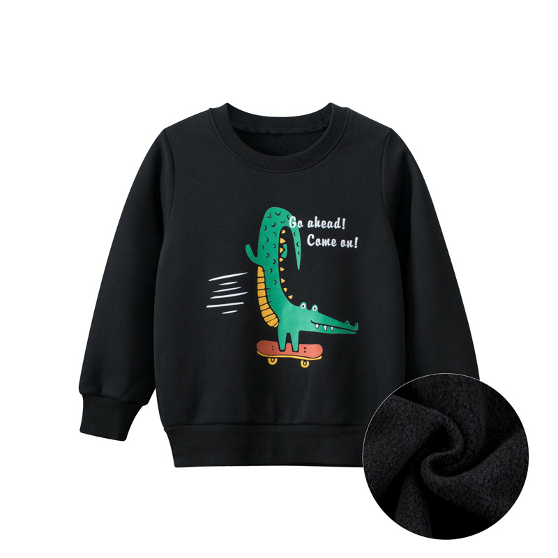 Picture of 27kids brand children's clothing autumn and winter trendy children's sweater fleece-lined baby boys' clothes cross-border supply one-piece delivery