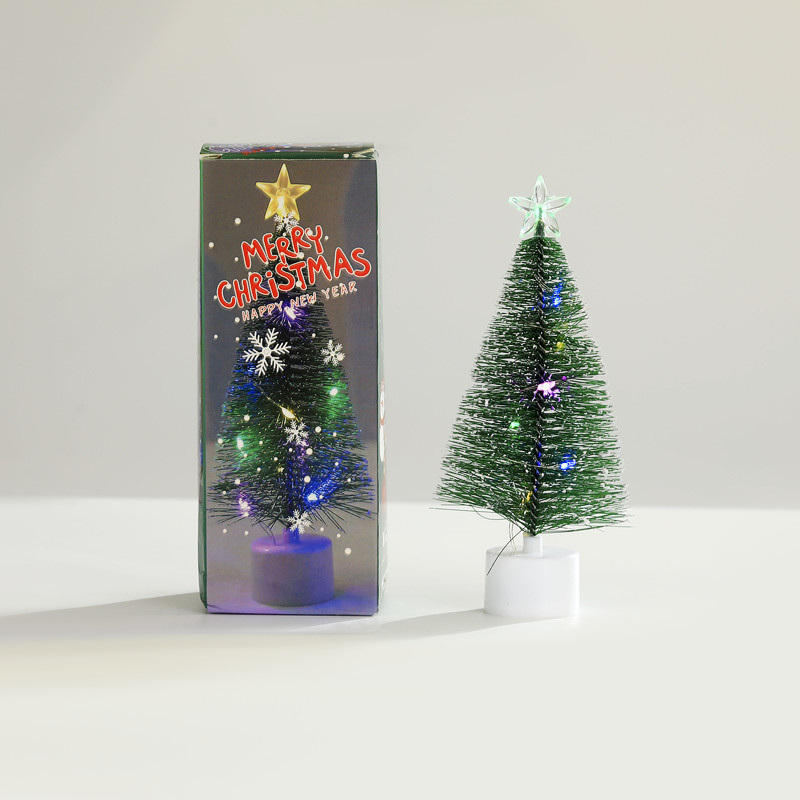 Picture of Mini Christmas tree Christmas Cedar desktop white pine needle tree window decoration Christmas gift Christmas decorations