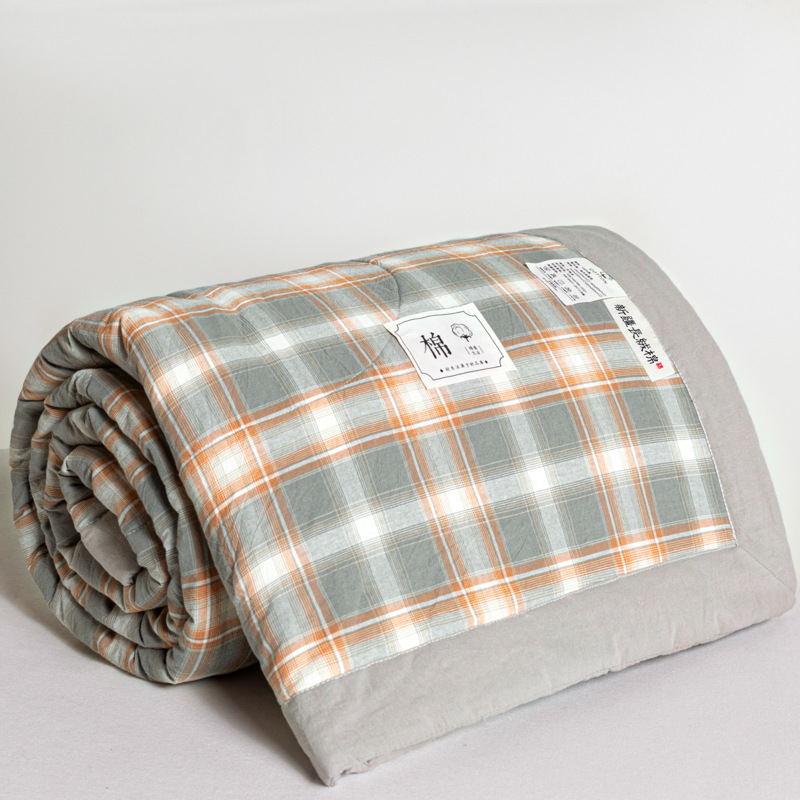 Picture of Class A Maternal and Infant Grade Non-printed Summer Quilt Xinjiang Cotton Air-conditioning Quilt Core Machine Washable Summer Cool Quilt Summer Thin Quilt