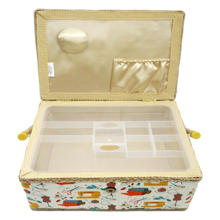 G portable gift box underwear dustproof storage box cosmetics basket fabric large capacity sewing basket