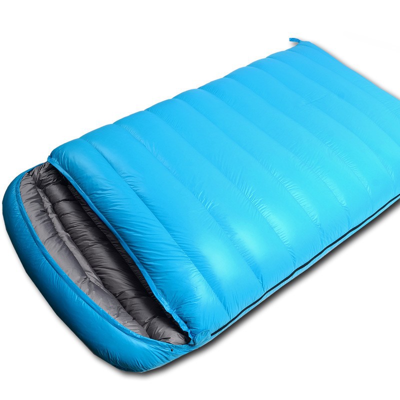 Picture of Down Sleeping Bag Envelope Machine Washable Cold-proof Extra-thick Warm Travel Sleeping Mat Adult Mountain Camping Travel Sleeping Bag