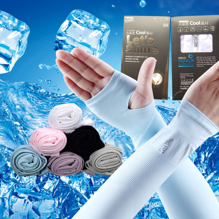 Summer driving UV protection arm sleeve men's arm protection outdoor ice sleeve summer ice silk sun protection sleeve women's gloves