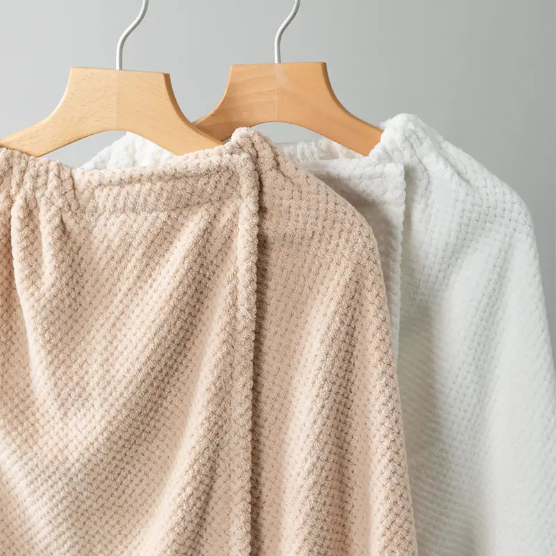 Men's Bath Skirt Coral Fleece Bath Towel Men's Bath Towel Wearing Bath Skirt Women's Bath Towel Wearing Wrap Bath Skirt