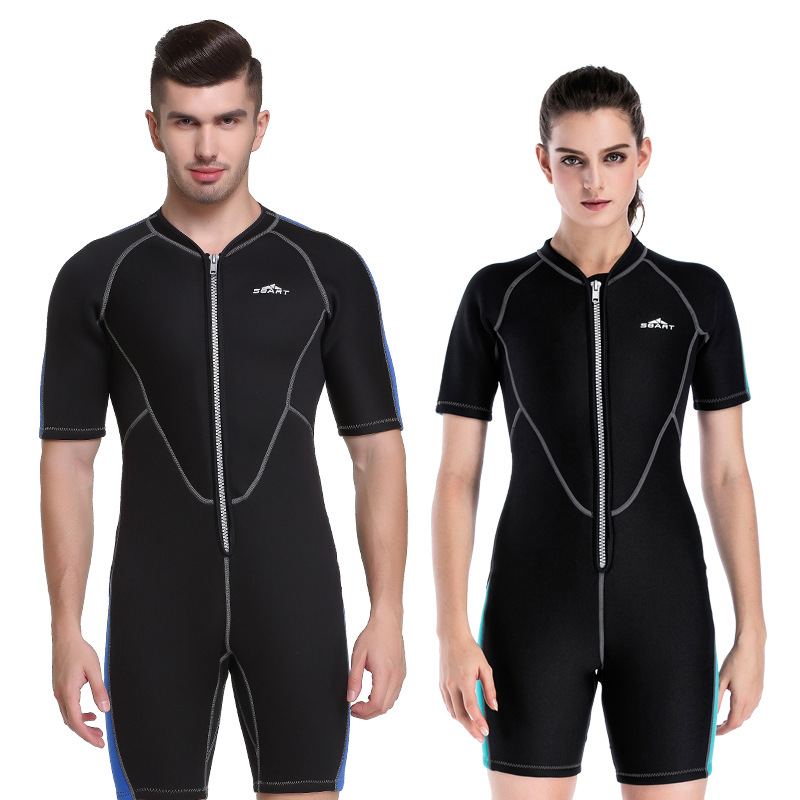 Picture of Shabbat 2mm Diving Suit Women's One-piece Swimsuit Warm Snorkeling Couple's Affordable Surfer Wet Clothes Free Scuba