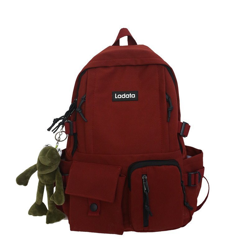 Picture of 2024 new Korean version of simple student schoolbag anti-theft anti-seismic college style backpack computer backpack wholesale LOGO