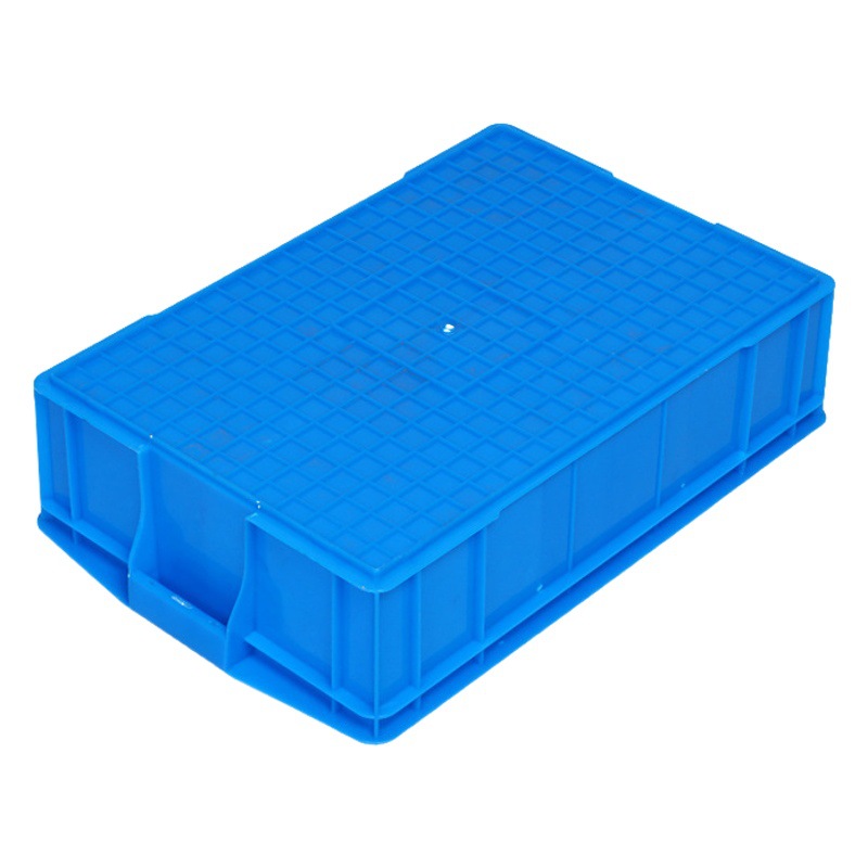 Plastic sub-grid turnover Box 530 six-grid storage box 590*385*145 multi-grid plastic box reinforced bottom hardware box