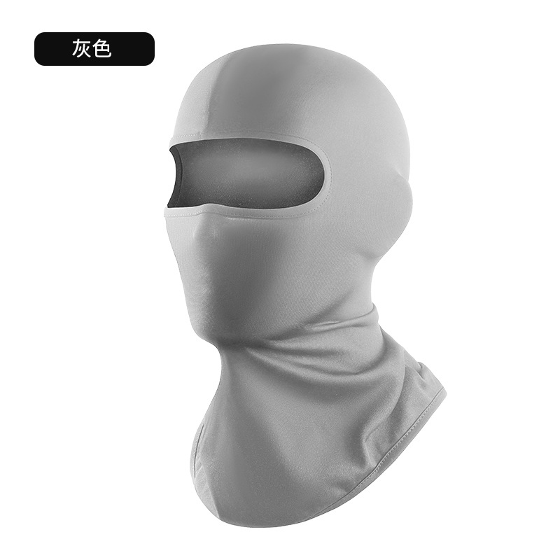 Picture of Outdoor Riding Sunscreen Mask Bicycle Helmet Inner Liner Windproof Sports Tape Hood Dust Cover Hat for Men and Women