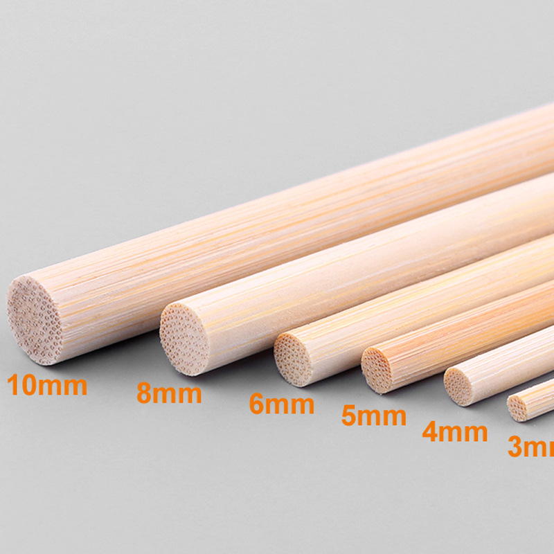 Picture of Bamboo Stick Lantern Satchel Pole DIY Hand-Assembled Material Support Small Round Stick Can Be Punched Bamboo Art