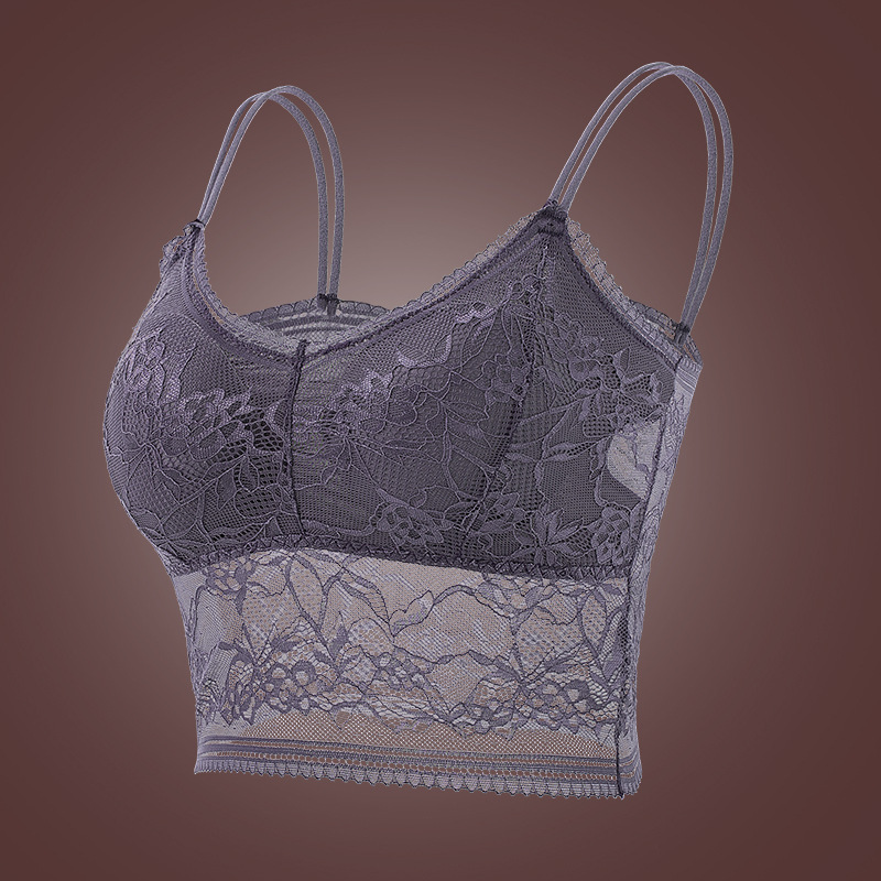 Picture of Cross-border large size Ladies lace wrap chest Europe and the United States sexy hot girl bra women back tube top foreign trade thin wholesale