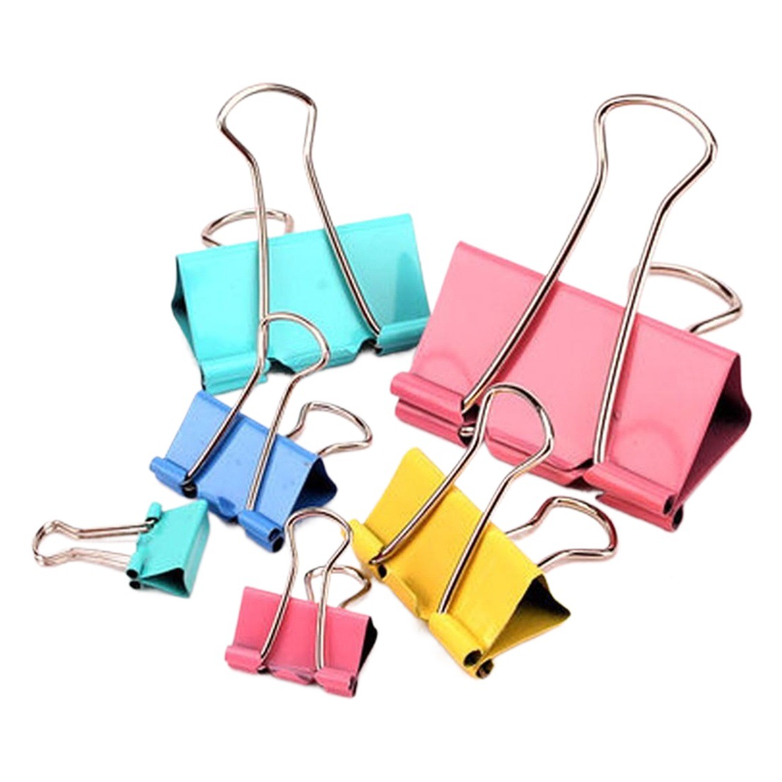Manufacturers cross-border hot color long tail clip metal bill clip multi-specification black dovetail clip office binding clip