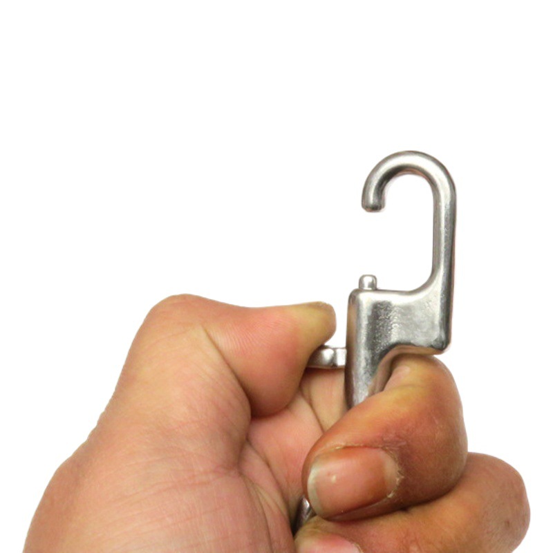 Diving 316 Stainless Steel Rotating Hook Elephant Pulling SPG Single Head Hook Side Hanging Back Flying Hook Shaped Hook