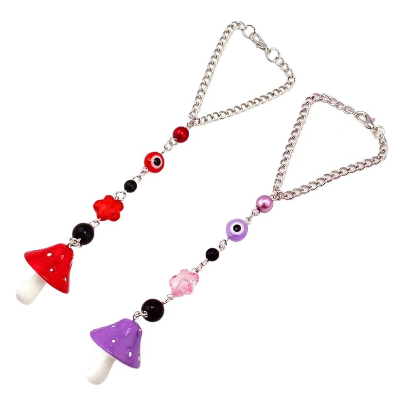 Europe and the United States all-match Devil's Eye flower chain jewelry pendant cross-border mushroom pendant accessories multi-purpose