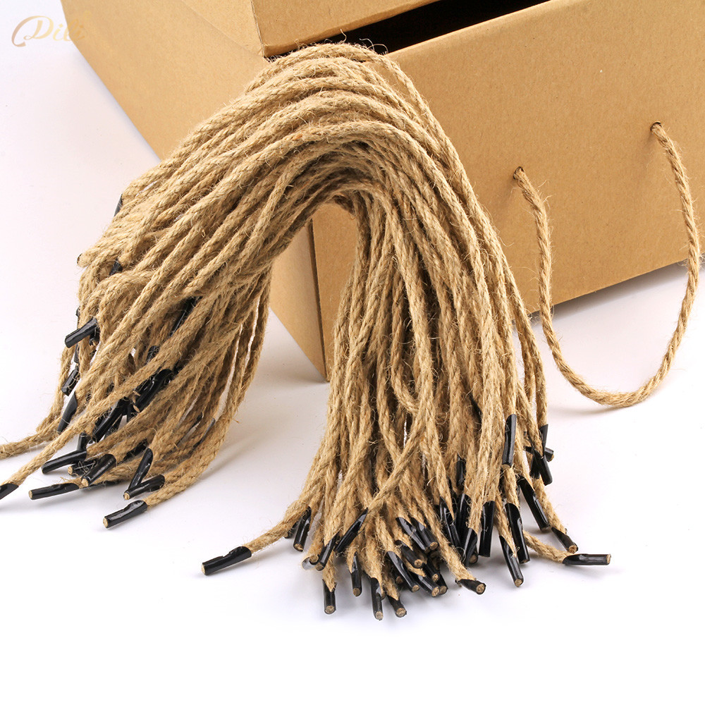 Spot 4mm Thickness Paper Bag Hemp Rope Hand Rope Twine Handbag Rope Gift Box Rope Paper Bag Rope