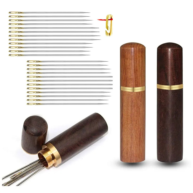 Side-Hole Blind Needle Stainless Steel Elderly Sewing Needle Thread DIY Jewelry Beading Threading Needle Threader Knitting Handicraft