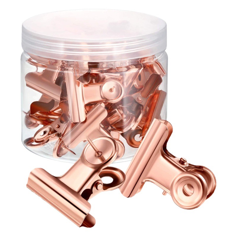 Rose gold Thumbtack clip 31mm cross-border rose gold clip photo clip binding clip note clip