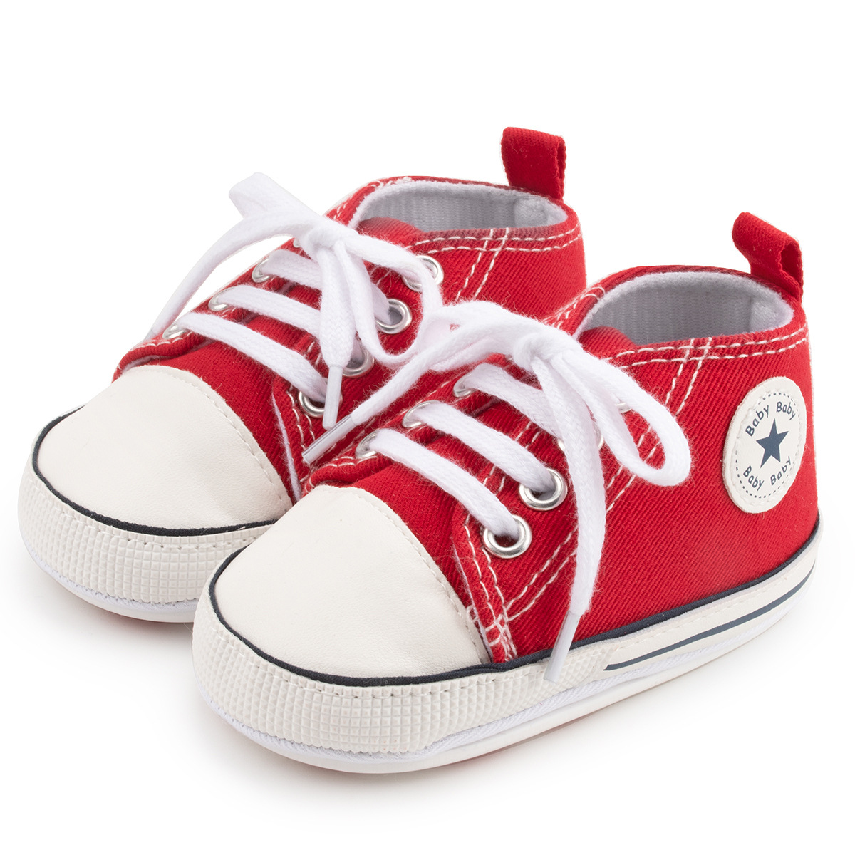 Picture of 2020 autumn and winter New baby canvas shoes classic canvas shoes non-slip rubber soles toddler shoes baby shoes
