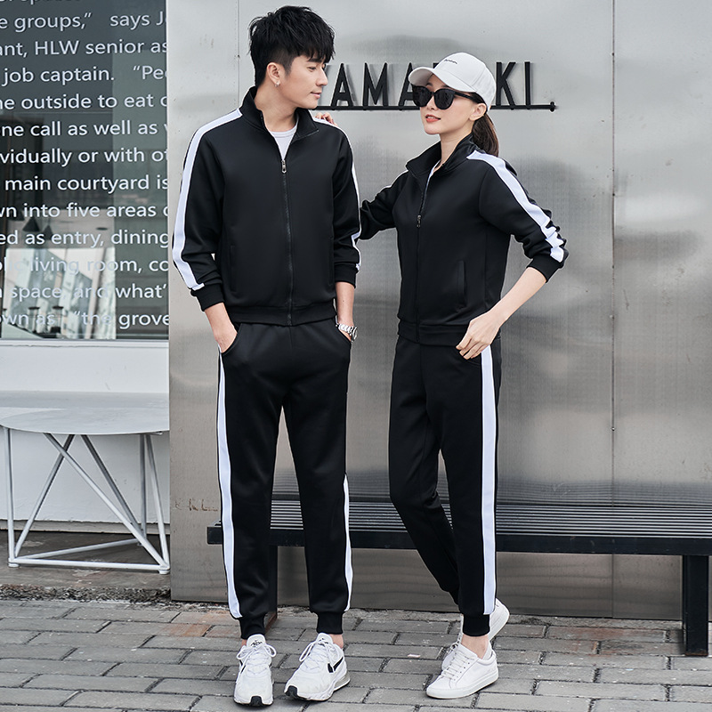 2023 Spring Trend New Suit Spring and Autumn Couple Sports Suit New Cardigan Suit School Uniform Group Suit
