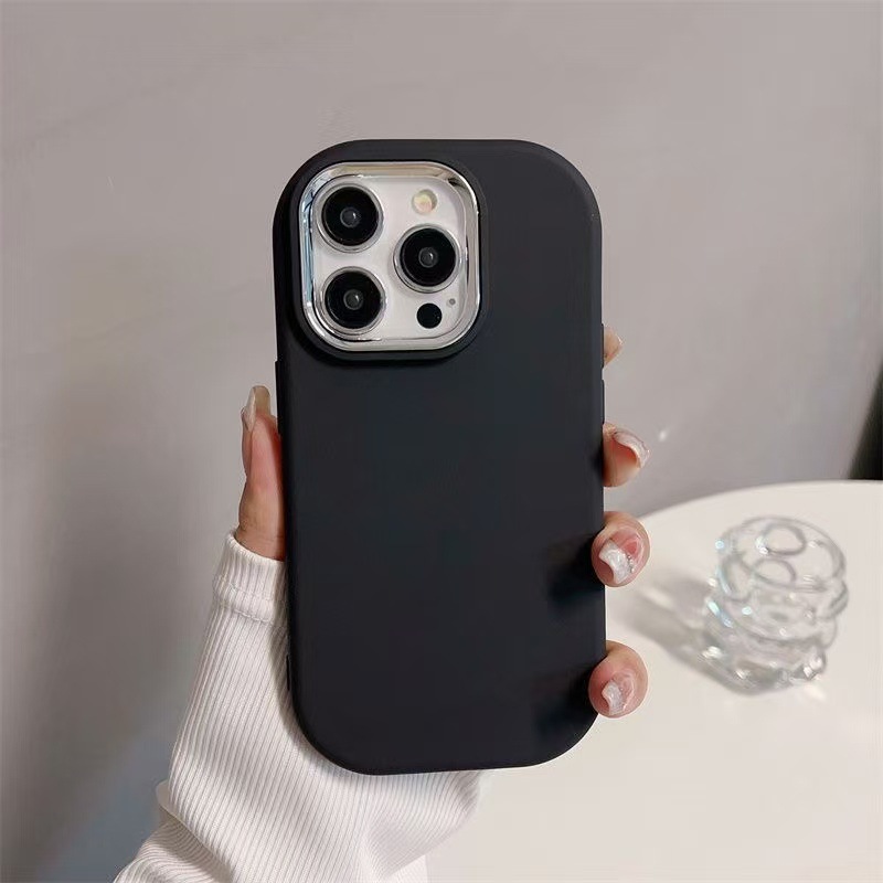 Picture of Solid Color Chubby Girl for Apple 16pro Phone Case New 15promax Electroplated 14/13/12 Drop-resistant 11x