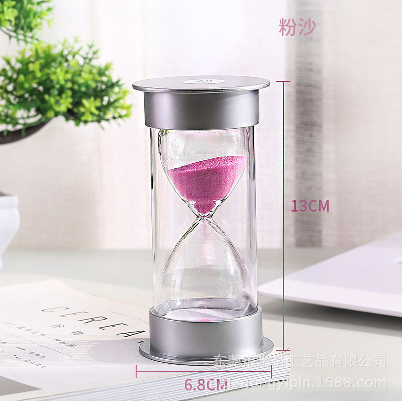 Picture of Silver anti-fall hourglass 10/20/30 minutes student supplies children's toys office gifts catering printing wholesale