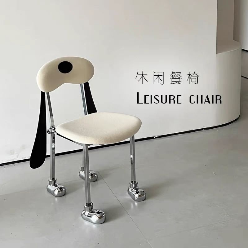 Used dog chair designer creative dining chair personalized makeup home bedroom back chair Internet celebrity children's cartoon