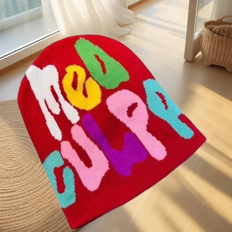 Picture of Cross-border New MEA Letter Jacquard Hat Street Cold Hat Beanie Hat Unisex Autumn and Winter Hot Selling in Europe and America