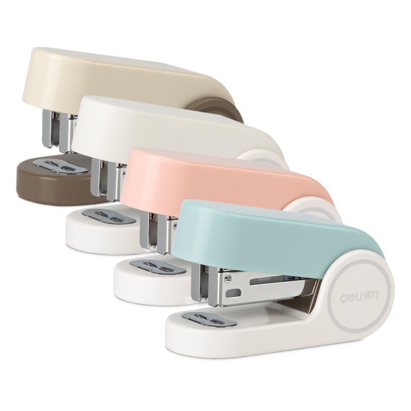 Deli mini stapler small student small stationery stapler portable home labor-saving stapler wholesale