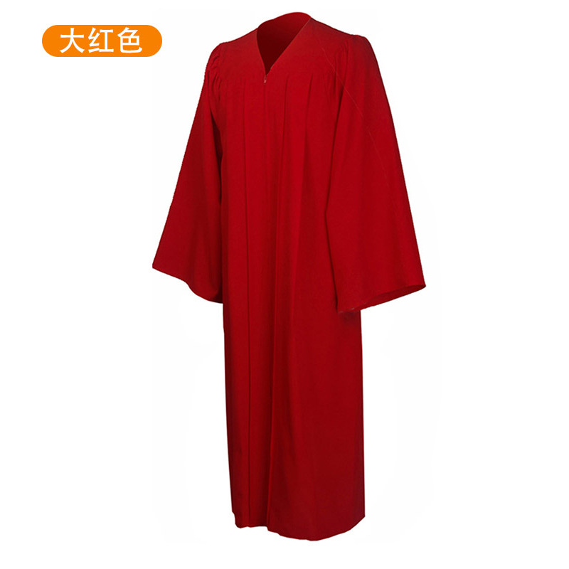 Picture of 2025 New Woven American Graduation Adult Academic Clothing Single Robe Master's Clothing Doctor's Clothing Wholesale
