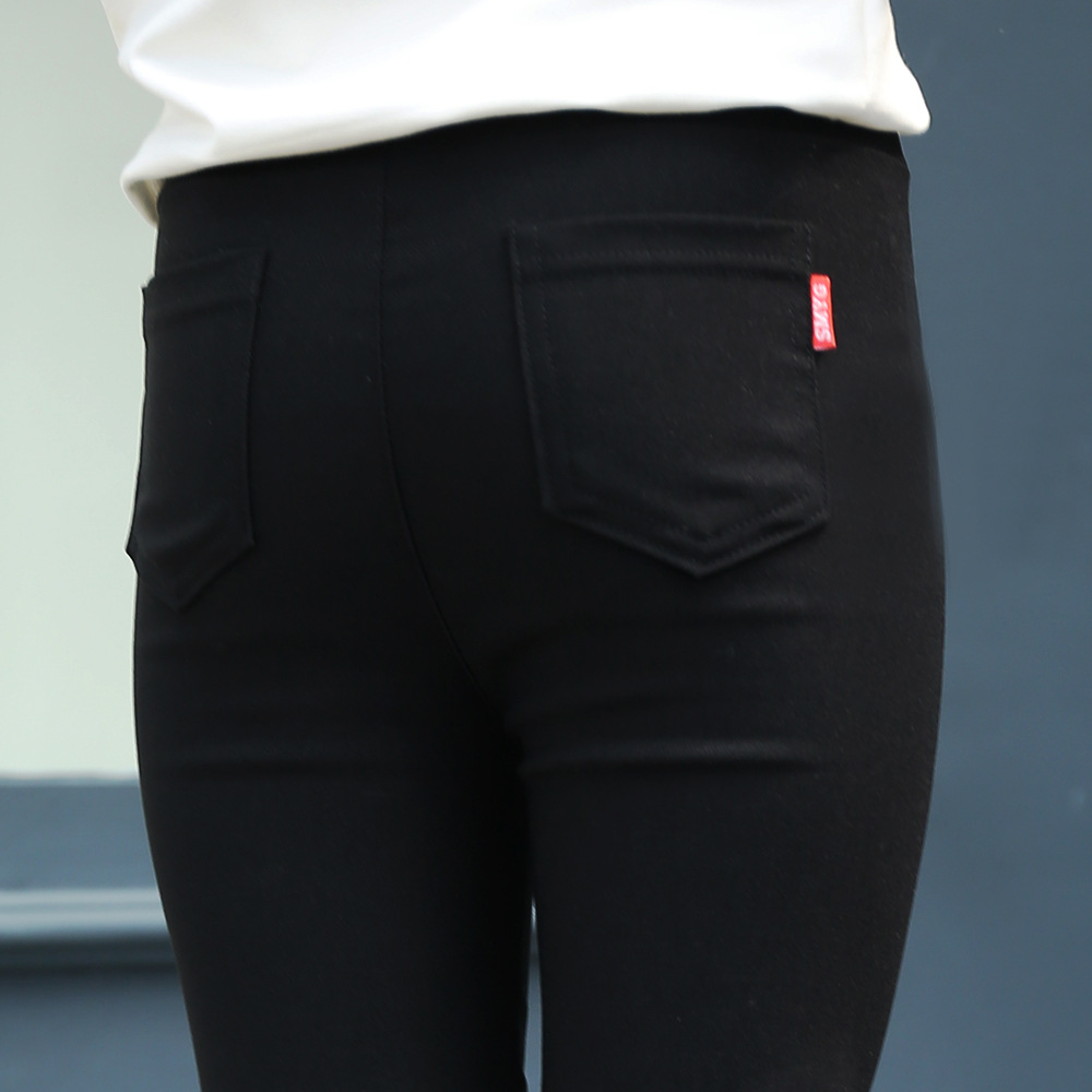 Picture of 2022 children's pants big children's girls pencil pants spring and summer pressure label Joker stretch leggings wear a generation of hair