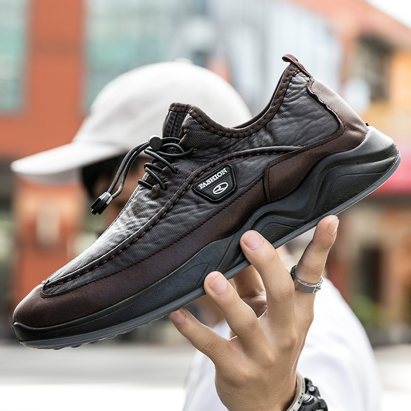 Cross-border Men's Casual Outdoor Men's Shoes 46 plus size Middle-aged and Elderly Travel Shoes Korean Style Lazy Shoes
