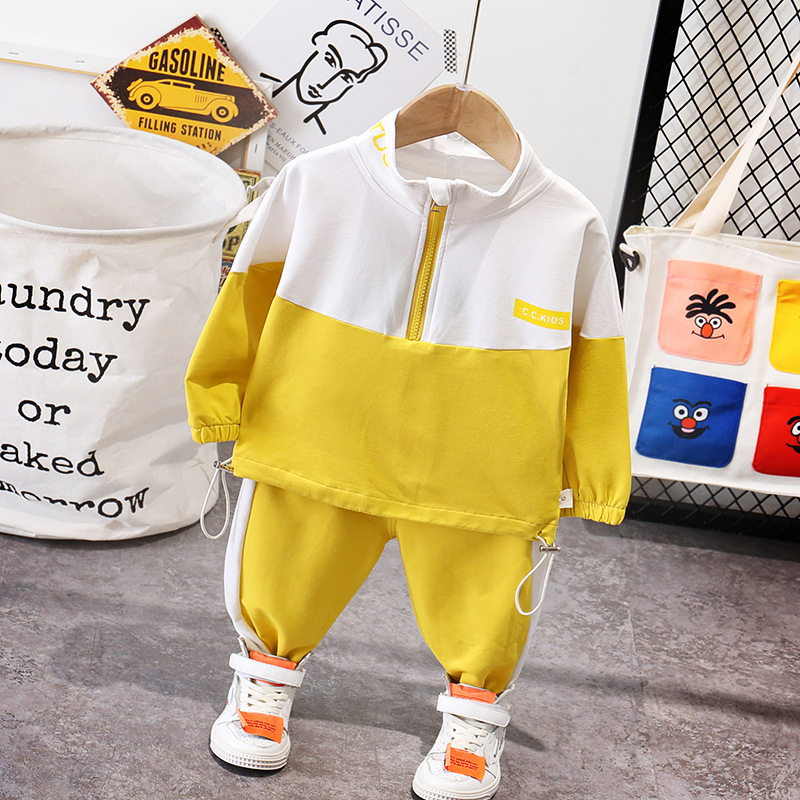 Picture of Children's Clothing Boys Korean Style New Spring Casual Fashion Sweatshirt Suit Kidsren's Spring & Fall Clothing Baby Fashionable Trend
