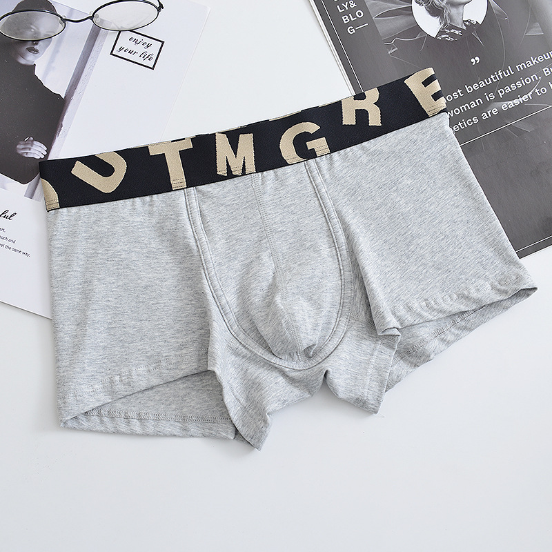 Picture of red underwear men's boxer shorts pink men's underwear boxer shorts pink shorts head young student ins trend
