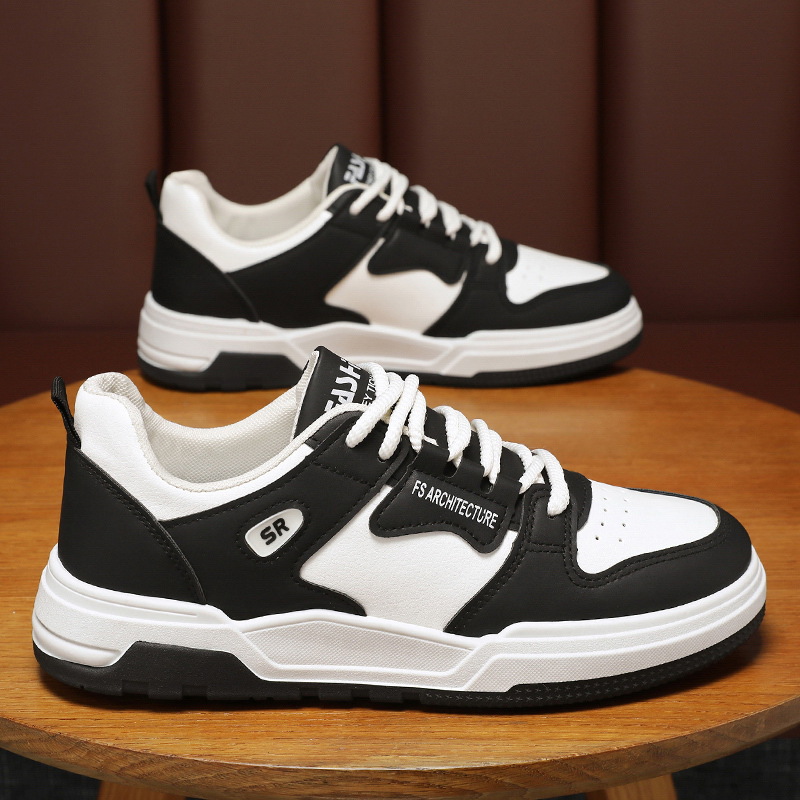 2024 Spring Men's Shoes New Breathable Shoes Men's Trendy All-match White Shoes Platform sneaker Casual Board Shoes