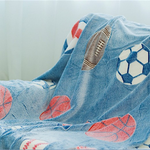 Picture of Cross-border New Luminous Flannel Blanket Children's Flannel Blanket Luminous Blanket Office Lunch Break Air-conditioning Blanket