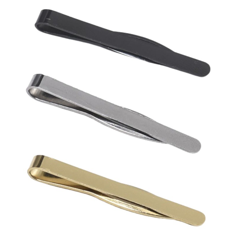 Elegant new European and American tie clip set men's business accessories Joker Gold manufacturers wholesale tie clip